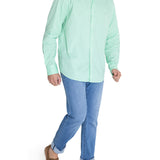 Camisa Manga Larga Algodón Orgánico Hombre Soft Verde RKF