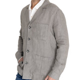 Chaqueta Lino Orgánico Hombre Fornillo Verde RKF
