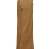 Pantalon Algodón Orgánico Mujer Tanko Marrón RKF