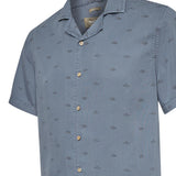 Camisa Manga Corta Tencel Hombre Tencelpri Azul Navy RKF