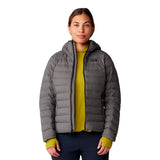 Campera Mujer Deloro Down Fz Hoody Gris Mountain Hardwear