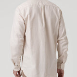 Camisa Manga Larga Algodón Hombre Flasquare Beige RKF
