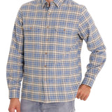Camisa Manga Larga Algodón Orgánico Hombre Padua Azul RKF