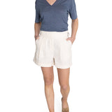 Short Lino Orgánico Mujer Anoum Blanco RKF