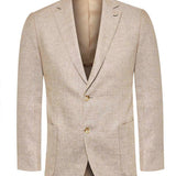 Chaqueta Lino Hombre Salento Marrón RKF