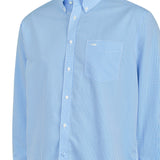 Camisa Manga Larga Algodón Hombre Wf Pb Azul RKF