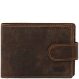 Billetera Cuero Hombre Hu Triple Verde RKF