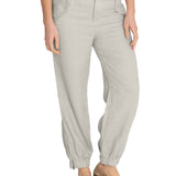 Pantalon Lino Orgánico Mujer Blake Blanco RKF