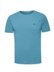 Remera Algodón Reciclado Hombre Essentpoc Azul RKF
