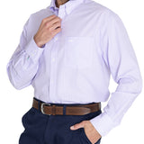 Camisa Manga Larga Algodón Hombre Wf Pb Lila RKF