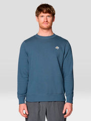 Buzo Hombre Mhw Box Logo Crew Azul Mountain Hardwear