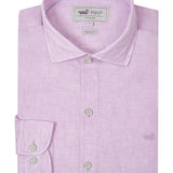 Camisa Manga Larga Lino Orgánico Hombre Linen Rosado RKF