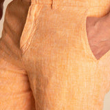 Short Lino Orgánico Hombre Linen Rosado RKF