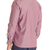 Camisa Manga Larga Algodón Hombre Woolsolid Vino RKF