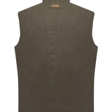 Chaleco Algodón Hombre Wax Marrón RKF