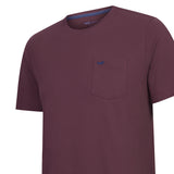 Remera Algodón Orgánico Hombre Basicpoc Bordó RKF