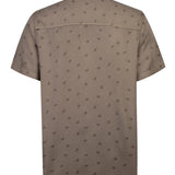 Camisa Manga Corta Hombre Tencelpri Marrón RKF