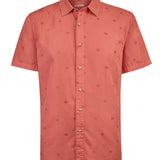Camisa Manga Corta Hombre Tencelpri Rojo RKF