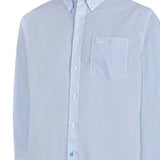 Camisa Manga Larga Algodón Hombre Wf Pb Celeste RKF