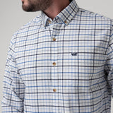 Camisa Manga Larga Algodón Orgánico Hombre Viyella Celeste RKF