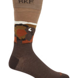 Medias Bamboo Hombre Rfi26H Diff Buffalo Marrón RKF