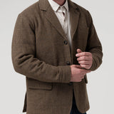 Chaqueta Lana Hombre Lewis Marrón RKF