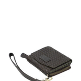 Billetera Mujer Sz Braid Flap Marrón RKF