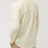 Camisa Manga Larga Algodón Orgánico Hombre Galiton Amarillo RKF