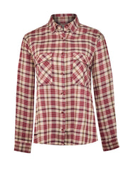 Blusa Manga Larga Rayón Mujer Magno Rojo RKF