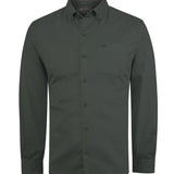 Camisa Manga Larga Algodón Orgánico Hombre Leeds Verde RKF