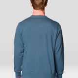 Buzo Hombre Mhw Box Logo Crew Azul Mountain Hardwear