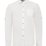 Camisa Manga Larga Algodón Orgánico Hombre Galiton Blanco RKF