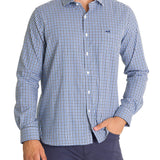 Camisa Manga Larga Algodón Hombre Wool Azul Navy RKF