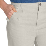Pantalon Lino Orgánico Mujer Blake Blanco RKF