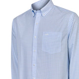 Camisa Manga Larga Algodón Hombre Wf Pb Celeste RKF