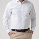 Camisa Manga Larga Algodón Hombre Easysolid Blanco RKF