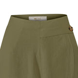 Pantalon Lino Orgánico Mujer Danubio Verde RKF