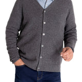 Cardigan Cashmere Hombre Cashmere Gris RKF