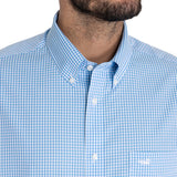 Camisa Manga Larga Algodón Hombre Wf Pb Azul RKF
