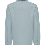 Blusa Manga Larga Lino Orgánico Mujer Lirio Celeste RKF