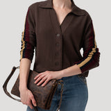 Sweater Algodón Orgánico Mujer Angelonia Marrón RKF