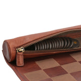 Juegos Cuero Unisex Rkf Chess Marrón RKF