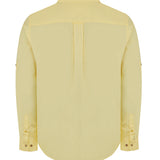 Camisa Manga Larga Algodón Orgánico Hombre Galiton Amarillo RKF