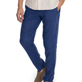 Pantalon Lino Orgánico Hombre Lisboa Azul RKF