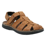 Sandalia Cuero Hombre Riqui Café RKF