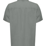 Camisa Manga Corta Tencel Hombre Tencel Verde RKF