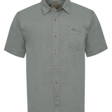 Camisa Manga Corta Tencel Hombre Tencel Verde RKF
