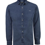 Camisa Manga Larga Hombre Tencel Azul RKF