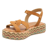 Sandalia Cuero Mujer Clavel Multicolor RKF