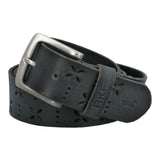 Cinturon Cuero Mujer Rf Fantini Gris RKF